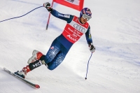Bode Miller su un solo sci ai Mondiali 2003 (foto Jonathan Selkowitz)